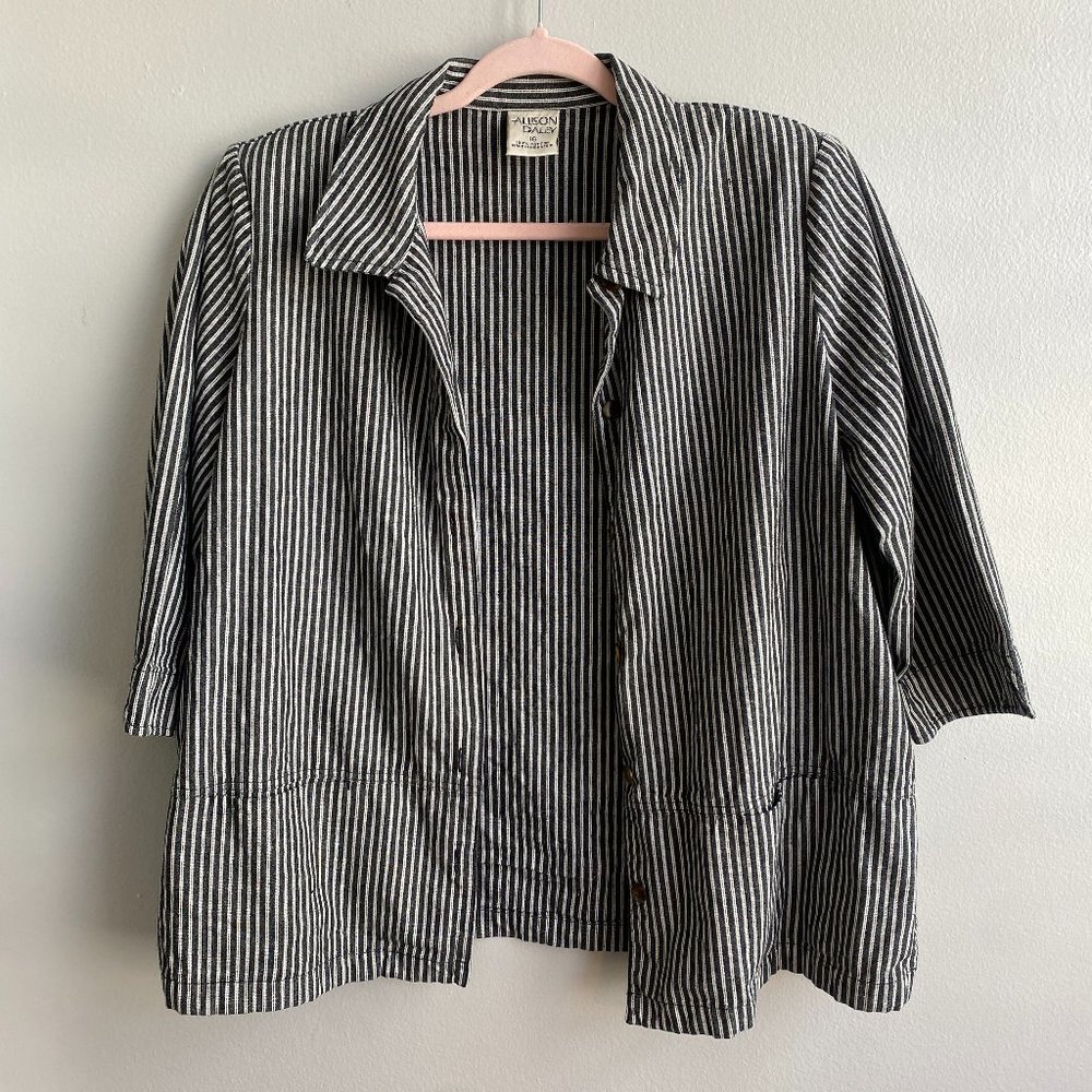 Vintage Allison Daley stripes blazer